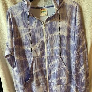 Jolyn Clothing Purple and White Hoodie